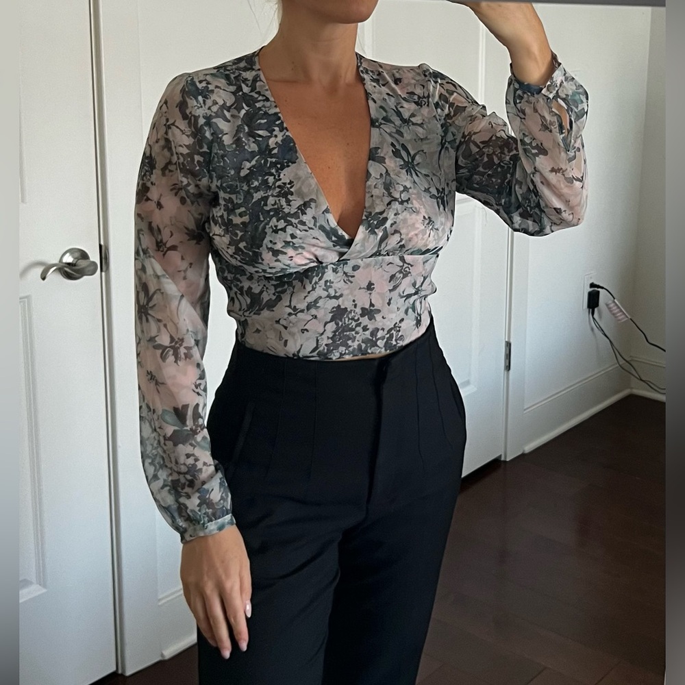 Sisley Floral Wrap Blouse